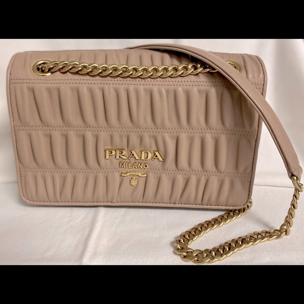 Pink Prada Napa Gaufre Crossbody